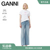 GANNI女装Camp Bear图案印花白色圆领T恤衫 T3686151