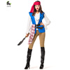 年万圣节情侣女海盗服装 万圣节派对聚会角色扮演海盗服装