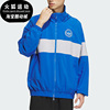 Adidas/阿迪达斯三叶草蓝固态浅灰男子休闲运动夹克外套IU4794