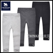 twinkids韩国小木马童装冬季皮筋，腰带男童女童，儿童小脚长裤