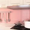 北欧少女心粉红色马赛克儿童卫生间浴室卧室房背景墙粉色瓷砖装饰