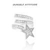 OURSELF ATTITUDE 流星 星星开口闪亮戒指时尚优雅轻奢高端尾戒