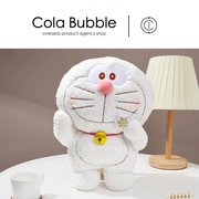 日本多啦a梦机器猫正版白色雪花叮当猫毛绒公仔玩偶抱枕