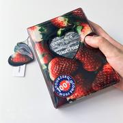 A7手帐活页本 草莓时间 小众设计PVC皮质笔记本文具本子