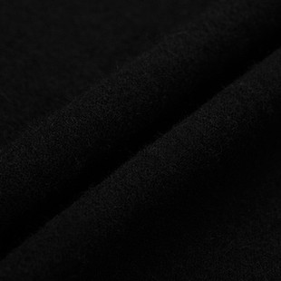 欧美高端黑色弹力针织羊毛羊绒面料秋冬毛衣连衣裙进口服装布料