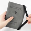 pu皮革护照包飞机机票护照夹护照保护套旅行出国证件收纳包多功能