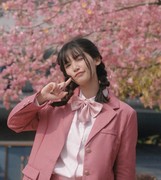 小树莓jk粉色西装外套，女日系全套校供感jk制服学院风长袖西服春秋