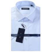 雅戈尔短袖衬衫，男dp纯棉免烫商务条纹，格子半袖衬衣ysdp110013iba