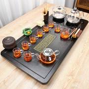 家用茶盘底部上水玻璃烧水壶一体全自动茶具套装整套茶台功夫茶海