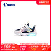 商场同款中国乔丹女童闪灯鞋小童亮灯鞋儿童运动鞋网面T6312599