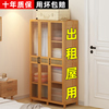 简易衣柜组装出租屋用卧室，经济型结实耐用实木布衣橱(布衣橱)小户型储衣柜