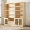 儿童书架置物架落地实木家用多层收纳柜客厅，自由组合柜子简易书柜
