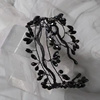 韩国手工发箍奢华黑色树枝缠绕花朵头箍档编织水晶发箍铜丝串珠