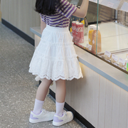 儿童裙子夏天仙女超仙森系半身裙，女童短裙2023夏装星空裙纱裙蛋糕