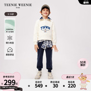 TeenieWeenie Kids小熊童装24春季男童索罗娜拉链半高领卫衣
