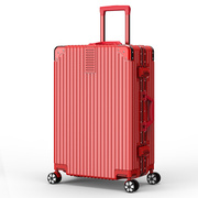 高档结婚行李箱陪嫁箱红色，皮箱子母箱，24寸嫁妆新娘拉杆箱包女压箱