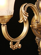 奥灯双头欧式全铜灯具，蜡烛壁灯电视背景墙壁，走廊灯床头壁灯2906