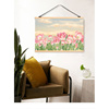 欧式简约抽象客厅装饰画沙发，背景墙挂画轻奢郁金香，墙面大尺寸壁画