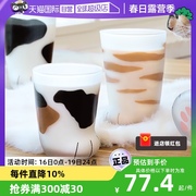 自营品牌日本石塚硝子猫爪杯玻璃杯女水杯牛奶杯咖啡杯猫咪