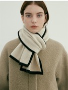 外单高品质山羊绒围巾，针织男女通用纯色，保暖披肩围脖两用
