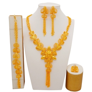 泰国钛钢宫廷首饰，印度镀真金独特设计女式珠宝欧美时尚配饰