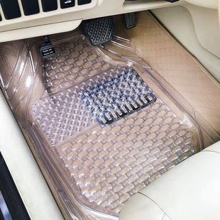 加厚汽车透明脚垫防水防滑防冻通用型pvc塑料，硅胶汽车地胶地垫