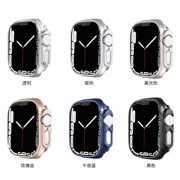 适用苹果手表塑料保护套iwatch S78保护壳apple watch456SE塑料保护壳