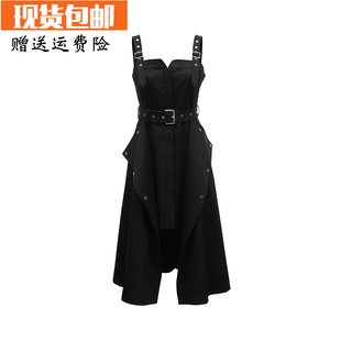 商场moda连衣裙2024春夏设计感纯色含棉背带裙3242sz012