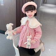 童装女童加绒冬装棉衣棉袄儿童女孩洋气韩版加厚保暖棉服外套