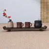烧桐木落地式茶托盘置物架桌面上茶具茶壶展示架实木长方形小摆件