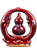 陶瓷器花瓶福中福葫芦窑变红钧瓷家居客厅酒柜装饰品工艺品摆件