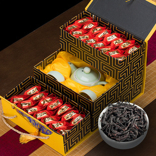 过年送礼岱岩峰新茶，武夷岩茶大红袍茶叶高档礼盒装，浓香型茶