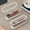筷子盒带盖防尘筷子笼塑料家用沥水厨房放筷子勺子叉餐具收纳盒