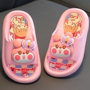 儿童拖鞋女童软底中小童宝宝卡通3D立体兔子居家防滑春夏季凉拖鞋