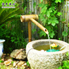 竹流水摆件 竹子装饰造景 鱼缸石槽石钵 水景 园林庭院竹子流水器