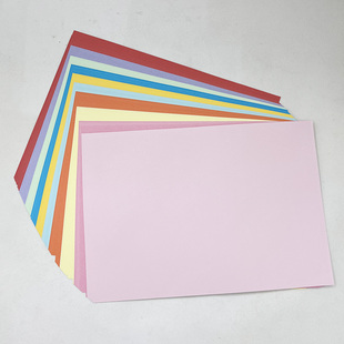 a4彩色手工折纸黑色彩儿童学生纸折纸手工纸衍纸剪纸美术工艺纸红色蓝色黑色绿色粉色黑色橘色彩纸打印复印纸