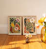 复古法式ROSE欧洲花朵 抽象花卉艺术海报 家居客厅卧室装饰画