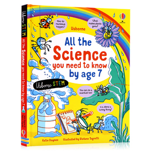 Usborne出品7岁前你需要知道的科学知识英文原版绘本All the Science You Need to Know 儿童科学百科STEM教育5-7岁