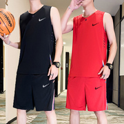 耐克顿运动套装男士，夏季宽松跑步健身训练速干背心透气短裤篮球服