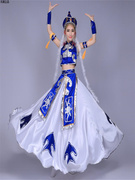 蒙古服装女款少数民族蒙古舞蹈，演出服舞台表演服大摆裙时尚aa