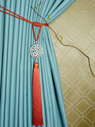 中式玉石窗帘绑带，流苏吊穗装饰绑绳挂球婚庆，一对出