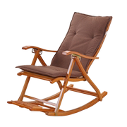 躺椅垫子四季通用棉麻藤椅，坐垫靠垫一体，夏季午休摇摇椅折叠椅坐垫