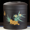宜兴紫砂茶叶罐陶瓷大号手工中式复古套装存储普洱茶饼收纳盒米缸