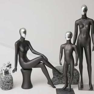 模特展示道具女全身假人模型，衣服装店橱窗人体坐站姿人台展示架子