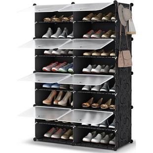 巴西树脂魔片可拼接组合鞋架防尘收纳现代简约经济型简易鞋柜