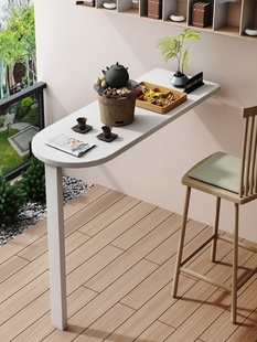 下翻桌壁挂折叠餐桌小伸缩隐形家用多功能，墙桌椅吃饭桌子简约现代