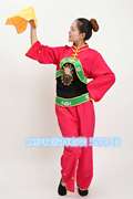 麻纱秧歌舞蹈服装女装民族舞台表演服饰秧歌服练功服演出服舞蹈服