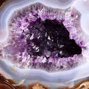 紫晶洞玛瑙原石摆件水晶洞消磁净化聚宝盆办公室公司开业家居饰品
