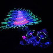 鱼缸饰品sh27装饰品圣诞树，仿真珊瑚造景水族鱼缸，用品荧光装饰造景