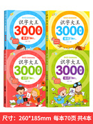 正版儿童识字大王3000字启蒙早教幼儿园学前认字用教材卡片幼